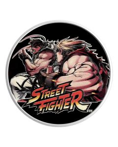 2024 1oz Samoa Street Fighter .999 Silver Coloured Coin BU