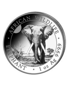 2025 1oz Somalia Elephant .9999 Silver BU Coin